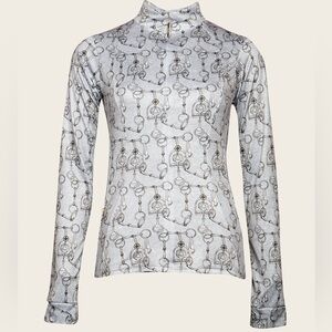 Women’s Espoir Melange Bits Quarter Zip Sun Shirt size small